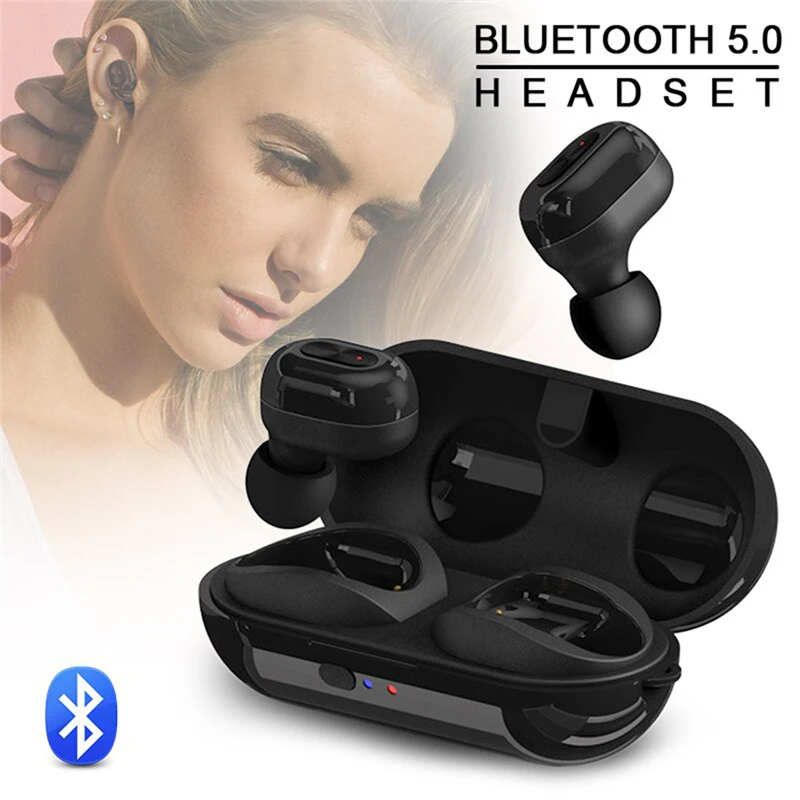

BT 5.0 Bluetooth Wireless Earphones TWS with Charging Box Earbuds Headset Ecouteurs Bluetooth