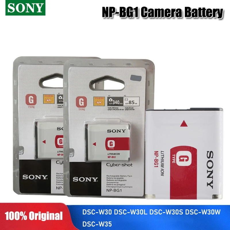 Original Sony NP-BG1 NP BG1 NPBG1 de batería de la Cámara paquete FG1 DSC W120 W125 W130 W150 W170 W200 W210 W220 W230 W290 T20 T100 HX30