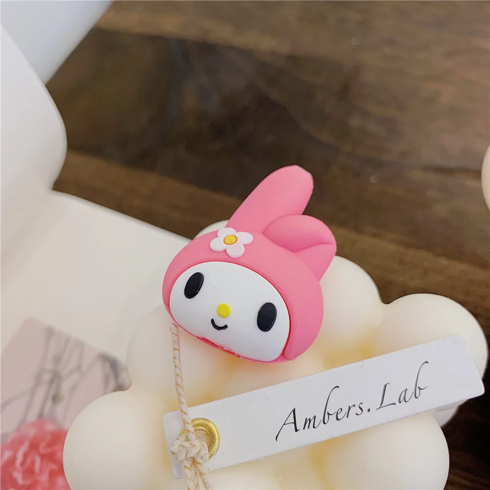 B Sanrio моя мелодия куроми силиконовый кабель протектор Pom Purin Cinnamoroll Собака hello kitty милый мультфильм аниме линия протектор - Color: B
