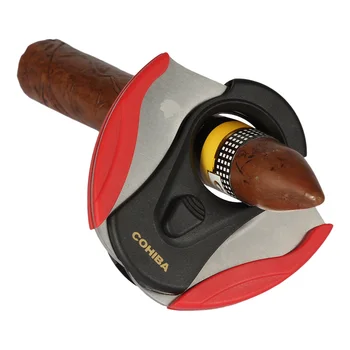 

COHIBA Plastic Cigar Cutter Portable Cigar Accessories Stainless Steel Blades Cigar Guillotine with Gift Box