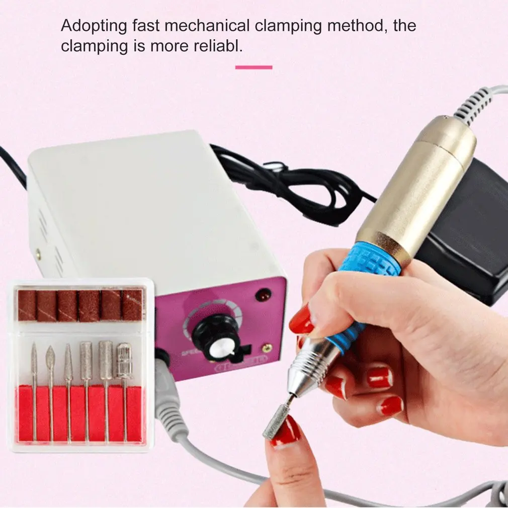 MM-25000RPM электрическая дрель для ногтей, аппарат для маникюра, педикюра, пилочка для ногтей, инструменты, сверло для полировки, наборы инструментов