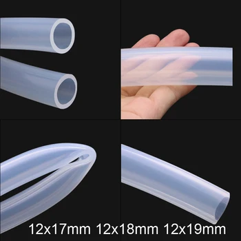 

12x17mm 12x18mm 12x19mm 12mm Transparent silica gel hose food grade avirulent clear silicone tube FDA tasteless silicon tubing