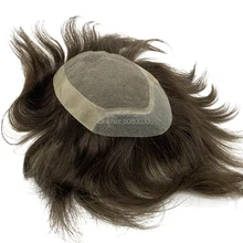 Индивидуальный заказ toupee моно кружевная основа человек переплетение блок человеческих волос мужские парики