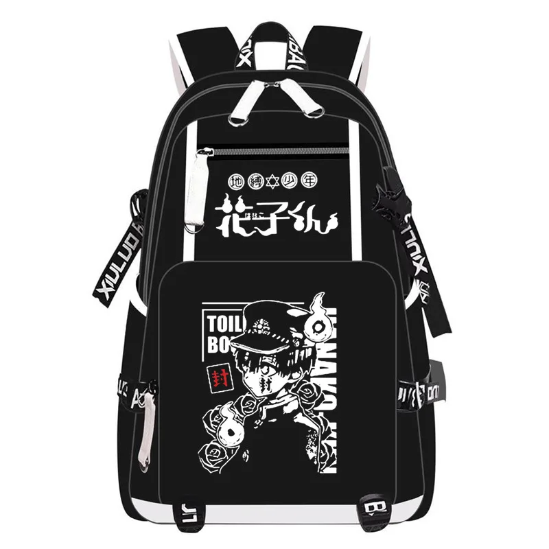 

Anime Toilet-bound Jibaku Shounen Hanako Kun Cosplay Backpack Student School Bag Men Laptop Travel Rucksack Gift