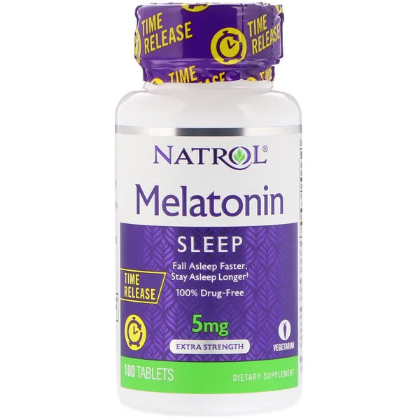 Natrol Melatonin Idő Engedje Ki Az Extra Szilárdságot 5 Mg 100 Tabletta Ping