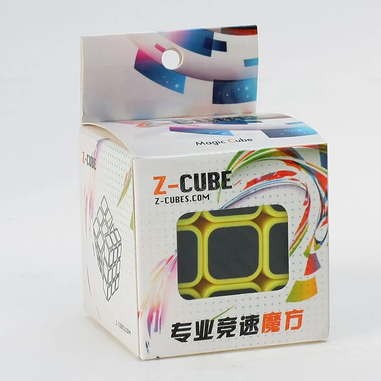 Z cube волшебный куб 3x3x3 наклейки из углеродного волокна Профессиональный скоростной куб головоломка куб игрушки для детей и взрослых