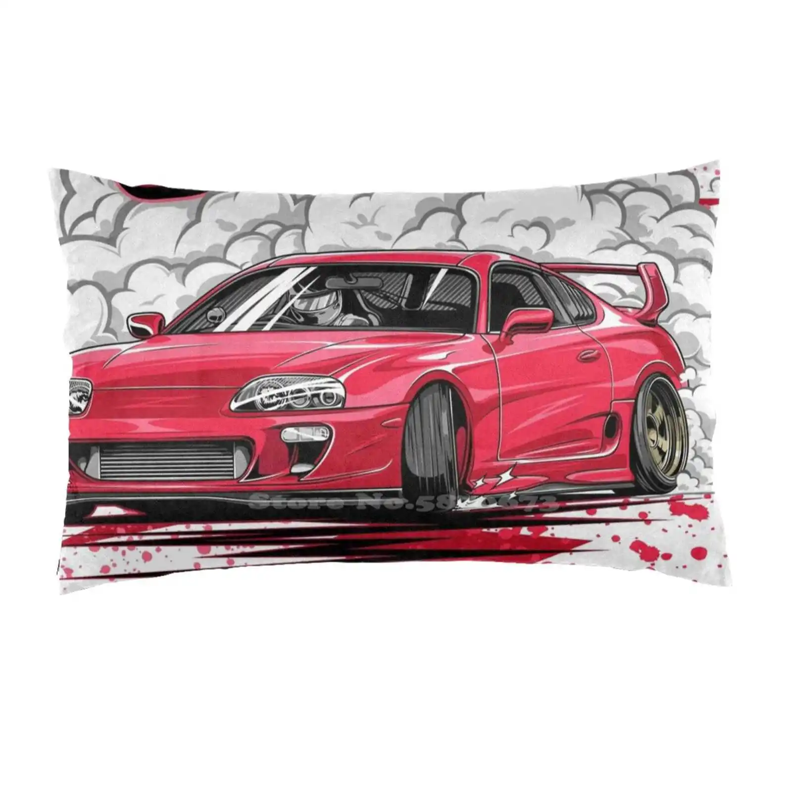 Toyota Supra A80 Room Decor Rettangolo Federa 2Jz Mk4 Trd Trd Mk4 Mk4 Racecar Tuner Turbo Stance Sbloccato Ellawing