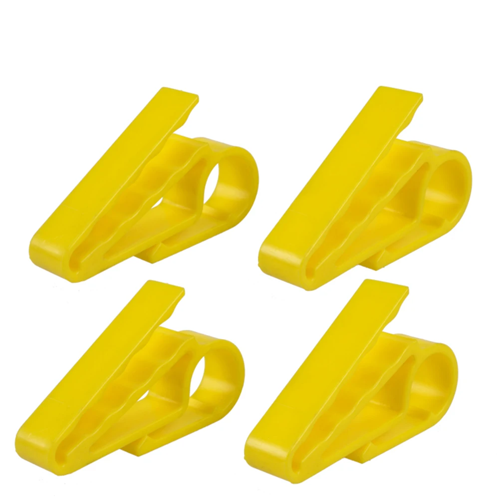 5 Pcs 노란색 플라스틱 골퍼 시가 담배 홀더 클립 휴대용 병 골프 클램프 액세서리 골프 훈련 보조 도구