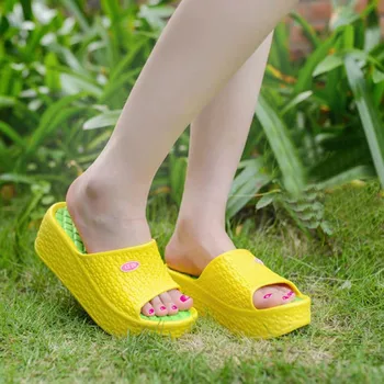 

2020 Hot Sale Woman Platform Slippers Female Wedges Beach Sandalias Pink Comfort EVA Summer Water Shoes Teenagers Ladies Slides