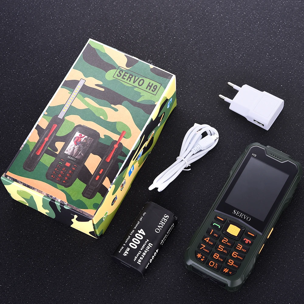 Оригинальный мобильный телефон SERVO H9 2.8 &quot2 SIM карта 2 ожидания GPRS мини вентилятор