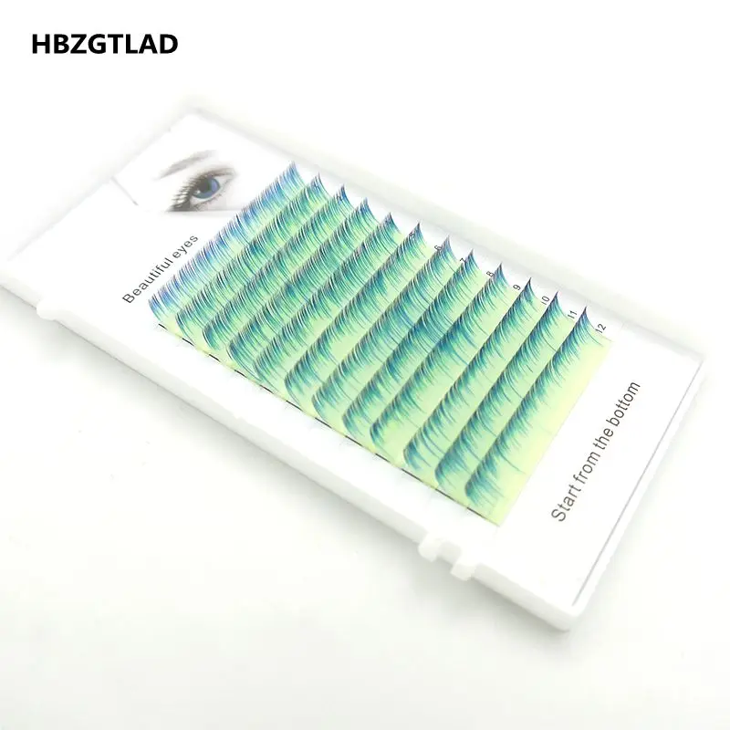 HBZGTLAD Абсолютно Новые Накладные ресницы C/D, 0,05 мм, 8-15 мм, черные+ белые ресницы, индивидуальные цветные ресницы, искусственные ресницы для наращивания