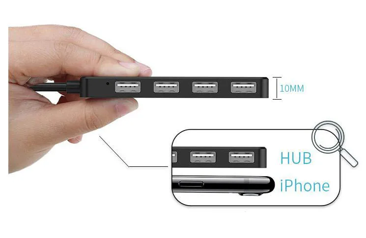 USB 2,0 USB концентратор USB 3,0 высокоскоростной разветвитель 4 порта Hab TF SD Кардридер Все в одном для ПК Компьютерные аксессуары