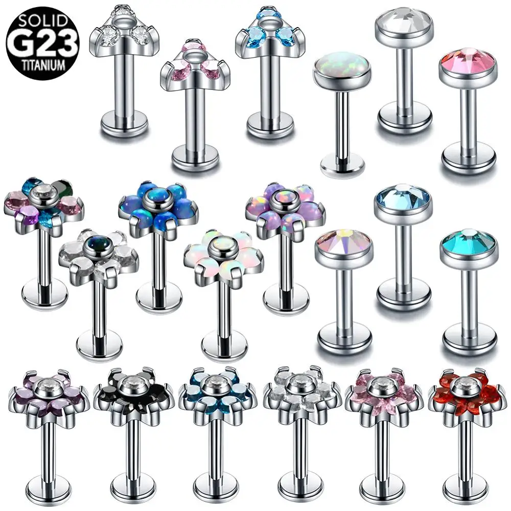 1pc Titanium Internal Thread Ear Tragus Cartilage Helix Piercing Oreja