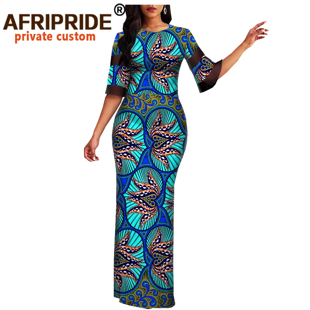 african print bodycon dress