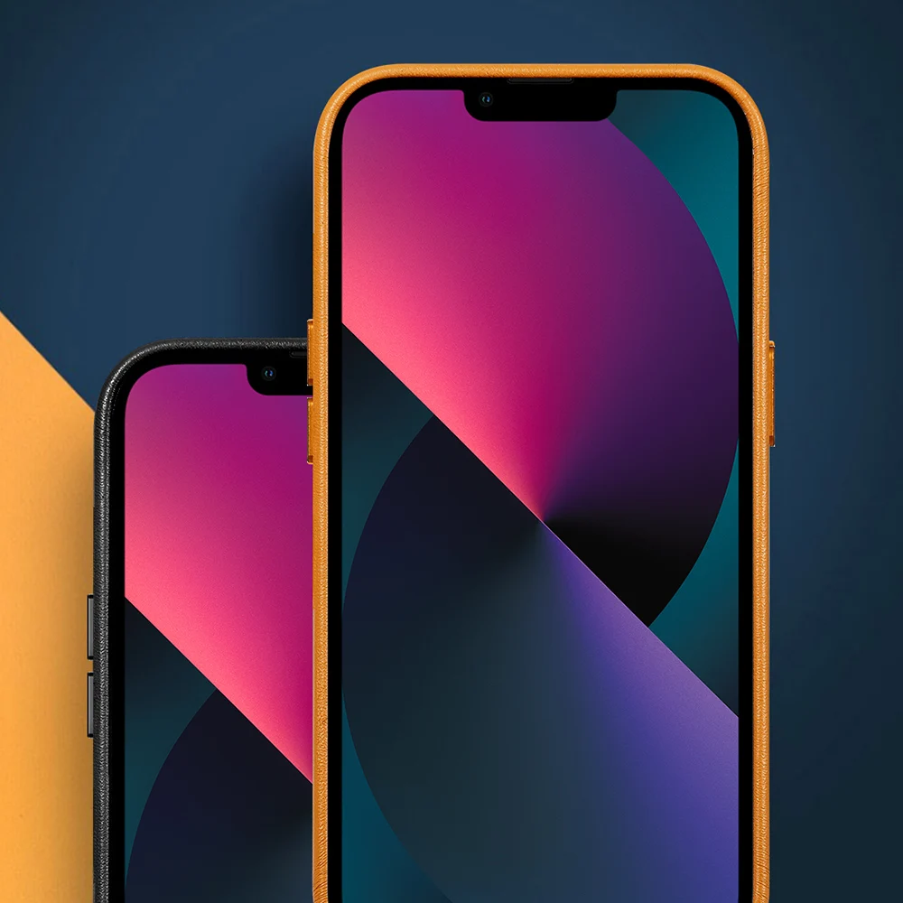 Genuine Cowhide Leather Phone Fitted Case for iPhone 13 Pro Max 13 Mini 13Pro Max Luxury Magnetic Back Cover Armor Shell