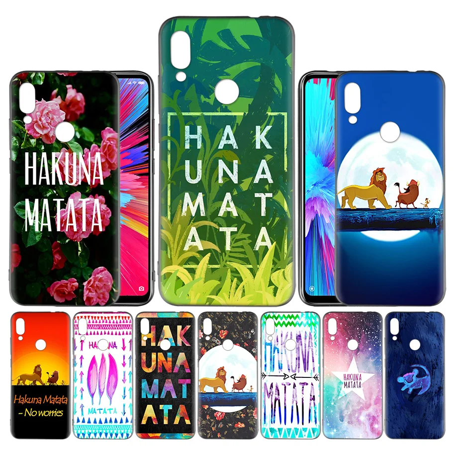 

Coque Case for Xiaomi Mi 9 9T A3 Lite Redmi Note 7 K20 CC9e 6 5 7A 6A F1 Pro Cover Phone Bags Shell Hakuna Matata Lion King