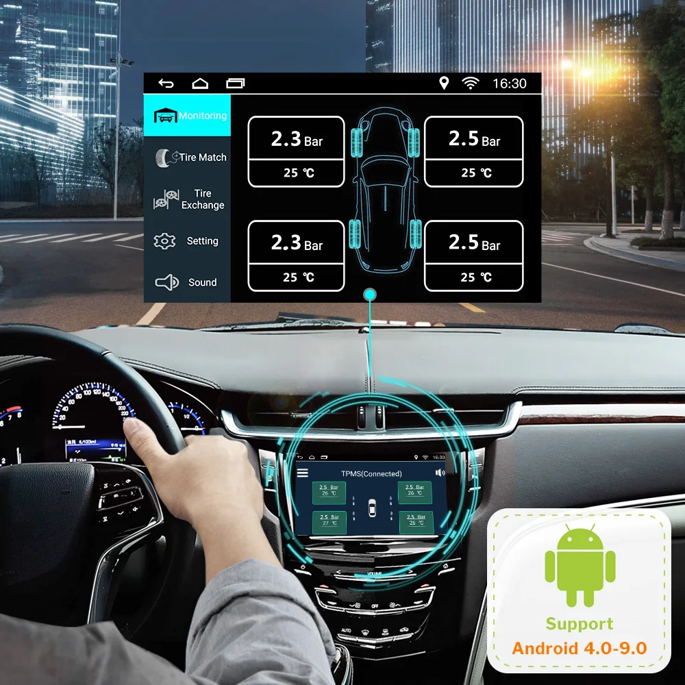 Deelife TPMS Android датчик давления в шинах монитор для автомобиля ANDROID DVD авто радио GPS