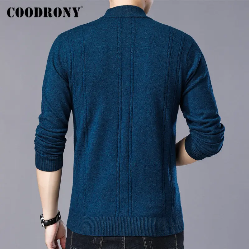 COODRONY Brand Pure Merino Wool Turtleneck Sweater Men Autumn Winter Thick Warm Cashmere Pullover Men Sweaters Pull Homme 93025 COODRONY Brand Pure Merino Wool Turtleneck Sweater Men Autumn Winter Thick Warm Cashmere Pullover Men Sweaters Pull Homme 93025