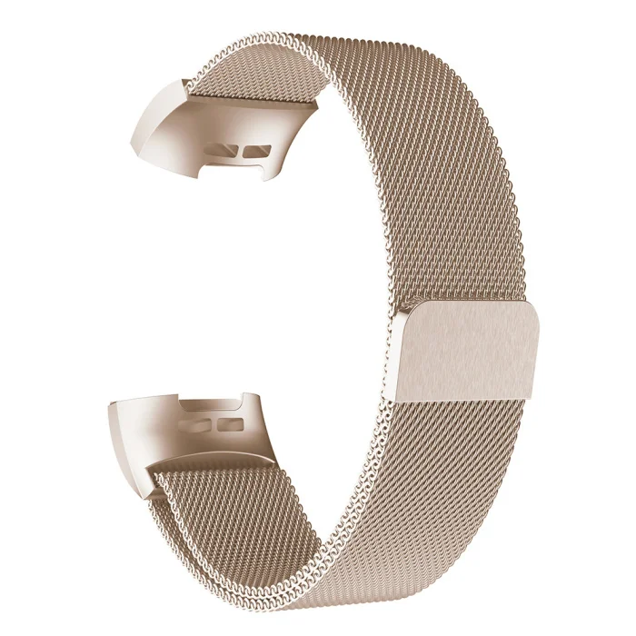Сменный Браслет из металлического сплава с магнитной петлей для FitbitCharger 3 PUO88