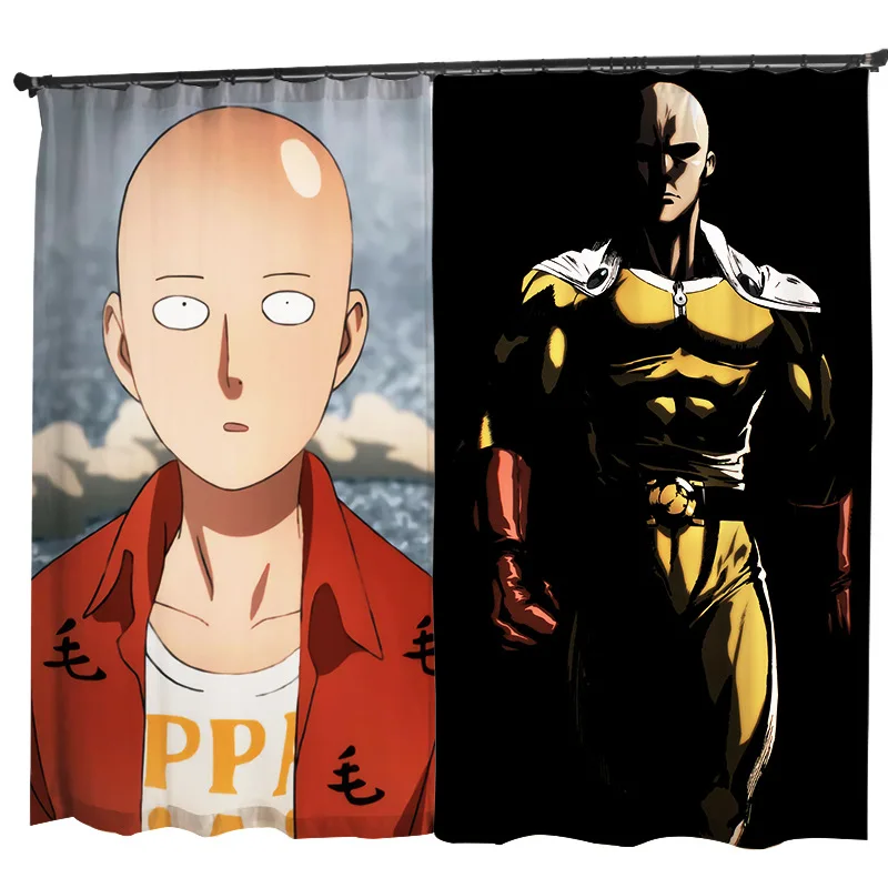 Аниме One Punch 2 панели/комплект оконные шторы блочные тканевые затемняющие