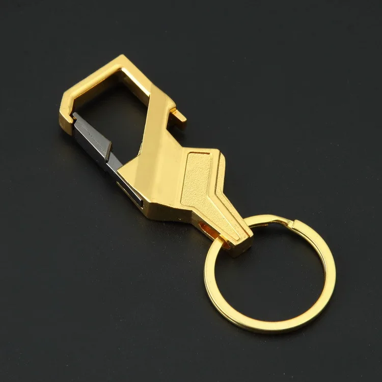 Metal Keychains Creative Fashion Men Car Waist Hanging Buckle Business Valentine's Day Gift Pendant Customizable Logo