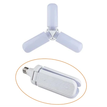 

Folding Three Blades Light E27 Base Ceiling Hanging Display Home Living Room Garage Lighting Decor Working Lamps