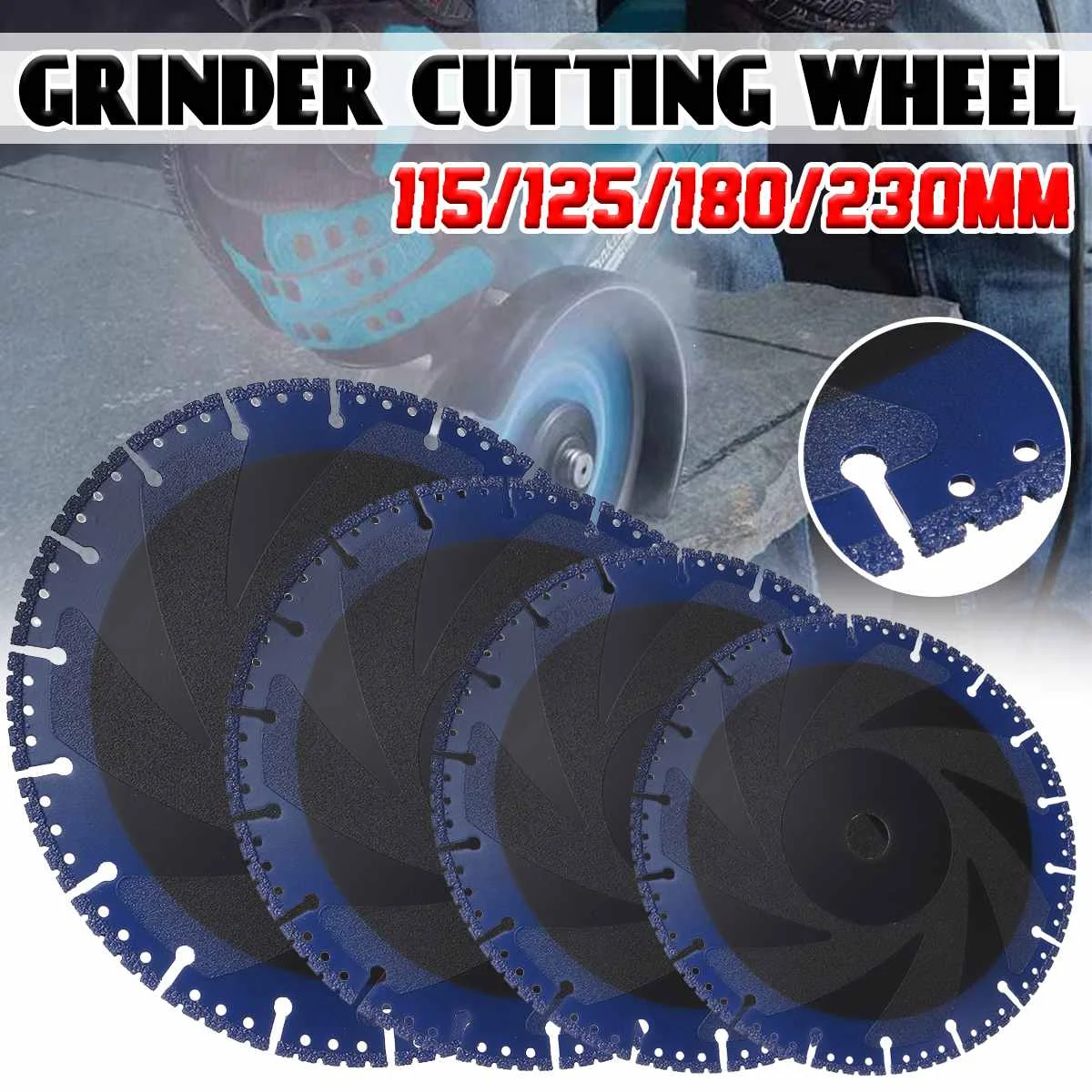 

115/125/180/230mm Diamond Saw Blade Cutting Disc Multi Purpose Rescue Grinding Wheel for Wood Granite Marble Hard Stone