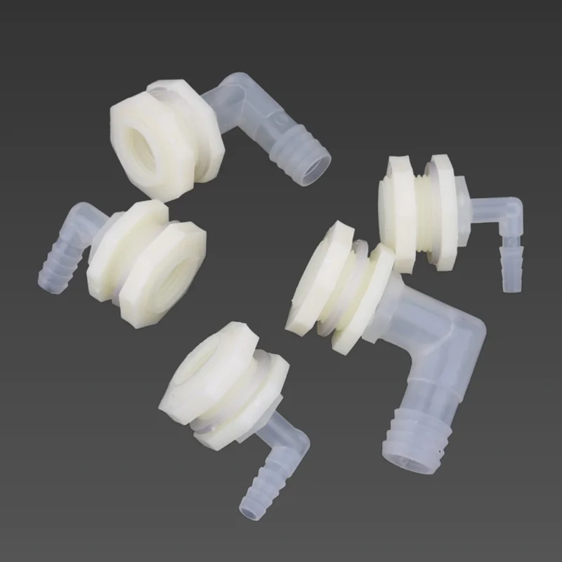 Pipe Connector 1 Set ABS 1/2 Inch To 6.4~20mm Elbow Water Tank Connector Aquarium Garden Irrigation Hose Joint Water Pipe 90 Degree Adapter