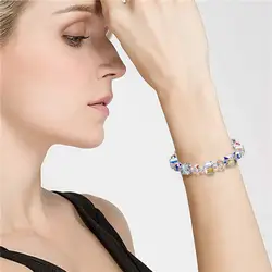 Модный браслет с натуральными каменными бусинами, Кристальный бисерный браслет для женщин, лучший подарок другу