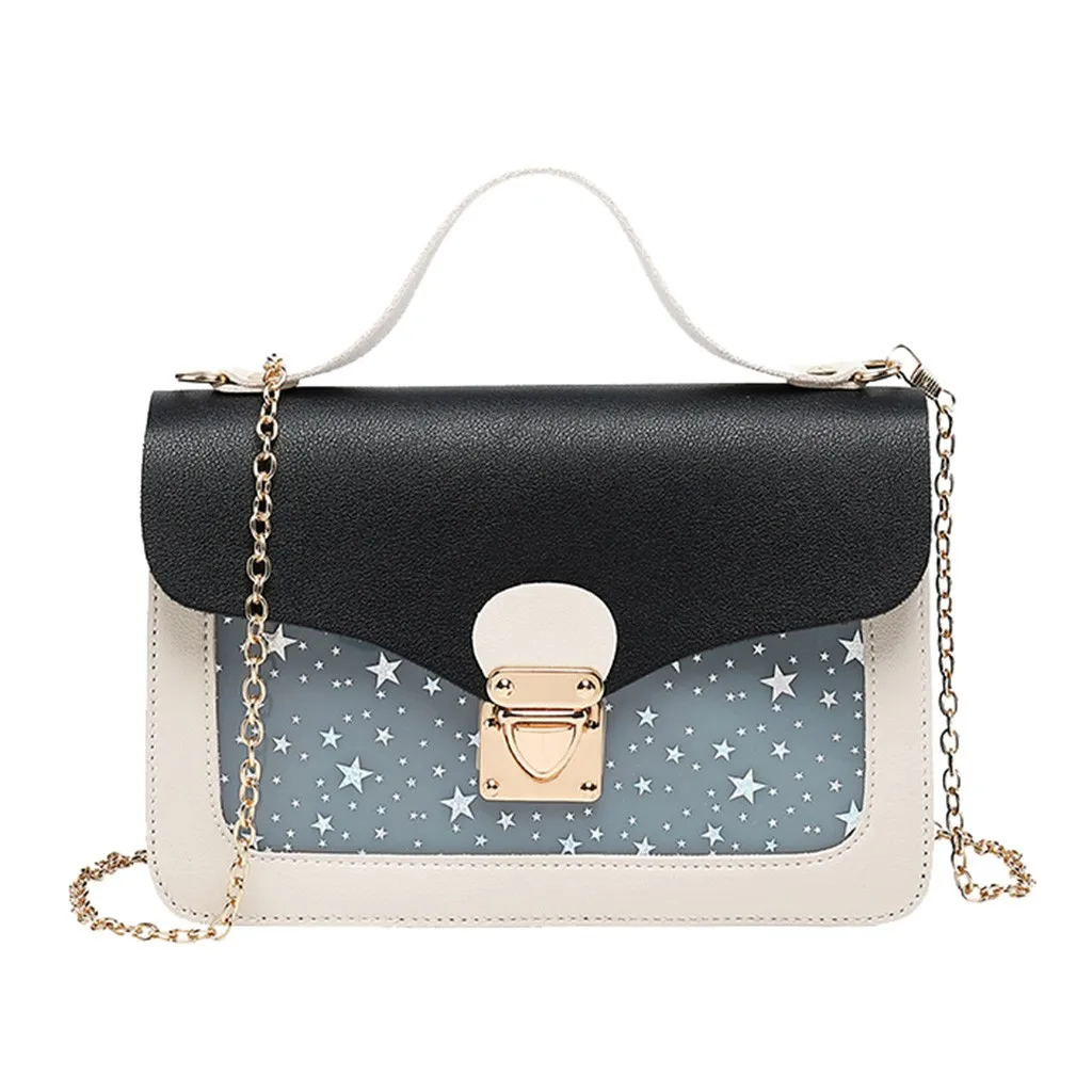 Женская маленькая квадратная сумка на плечо, модная дизайнерская сумка-мессенджер со звездами и блестками, сумка через плечо, клатч, кошелек, сумки, Sac# YJ