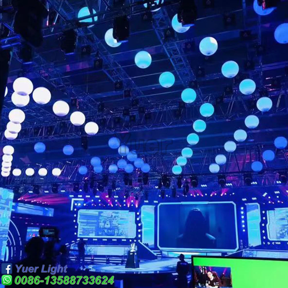 2Pcs/Lot DJ LED RGB Lifting ball Light 3D Up Down Disco Stage Effect Light DMX 512 Control Wedding Party Club Home Lighting