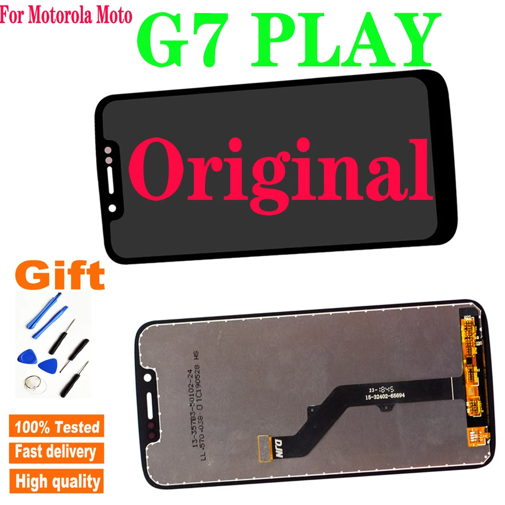 

100% Original LCD For Motorola Moto G7 Play XT1952 LCD Display Touch Screen Digitizer Replacement 5.7''