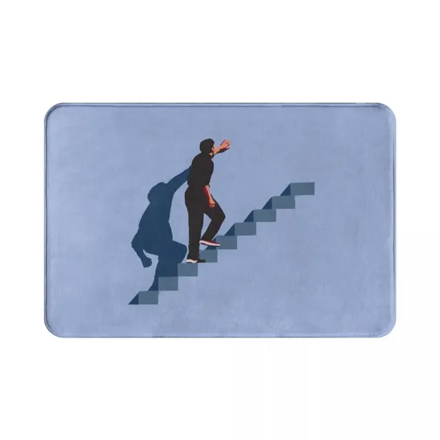 A Truman Show Poliészter Ajtajrögű Szőnyeg Lábát Nem Csúszás Nélküli Abszorpciós Kerületi Hálószoba Erkély Rajzfilm