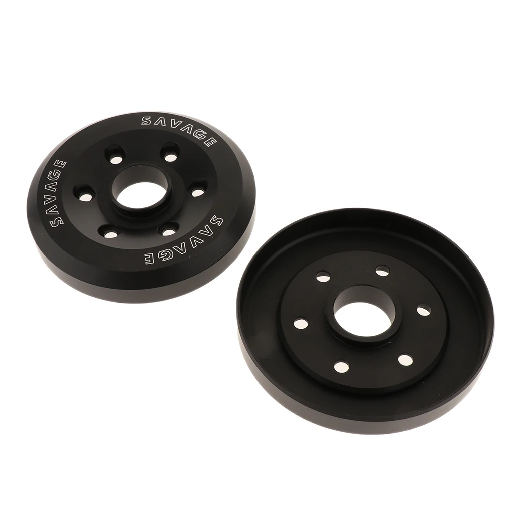 6 Holes Motorcycle Exhaust Muffler Tip End Cap Covers with Screws for BMW R NINE T 14-16 (Black)