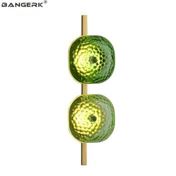 

American Antique LED Wall Light Loft Decor Vintage Sconce Wall Lights Copper Glass Bedside Wall Lamp Home Lighting Luminaire