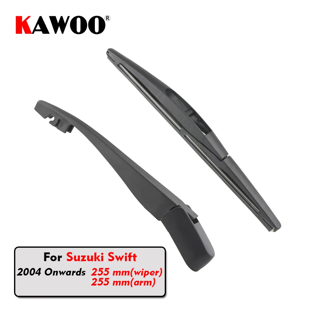 Escobillas de limpiaparabrisas traseras KAWOO para Suzuki Swift Hatchback (2004 en adelante) Escobilla de parabrisas automático de 255 mm