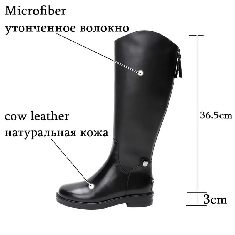 ALLBITEFO/женские ботинки из искусственной кожи и натуральной кожи; модные однотонные женские сапоги до колена; сезон осень-зима; удобные дышащие