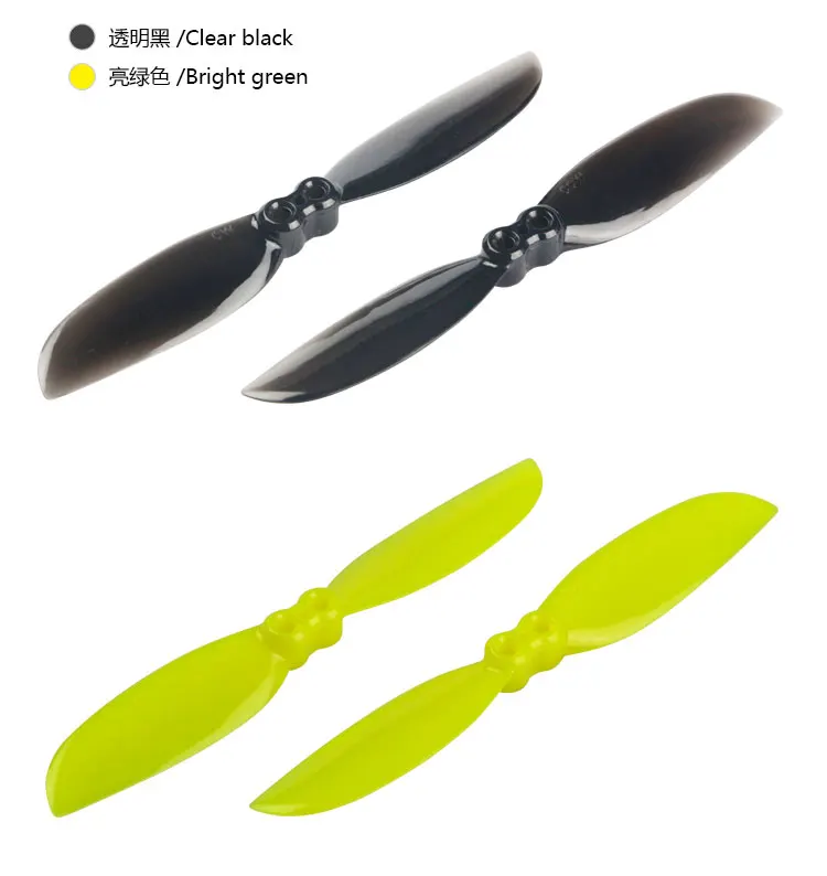 

LDARC 75mm 1.5mm Hube 3 Inch 2 Blade Propeller Prop for Toothpick Frame AK123 1103 1104 1105 Motor