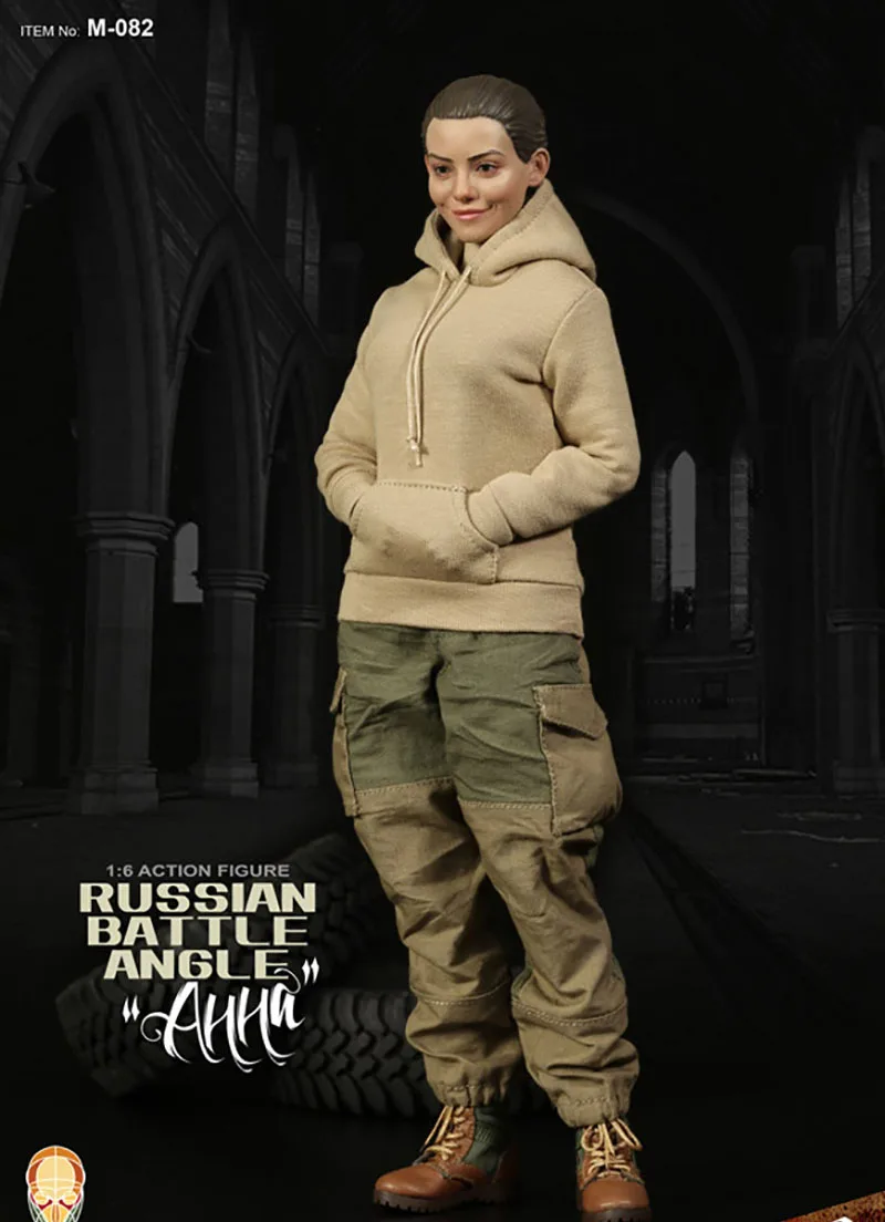 Анна 1/6 Scale 12'' Striped Shirt for SUPERMCTOYS M-082 Russian Battle Angle 