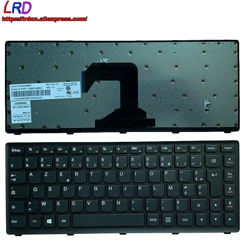 FR French Keyboard for Lenovo S300 S310 S410 S400 S400U S405 S435 S415 S40-70 M30-70 Laptop 25208606 25208666 25208726 | Компьютеры и