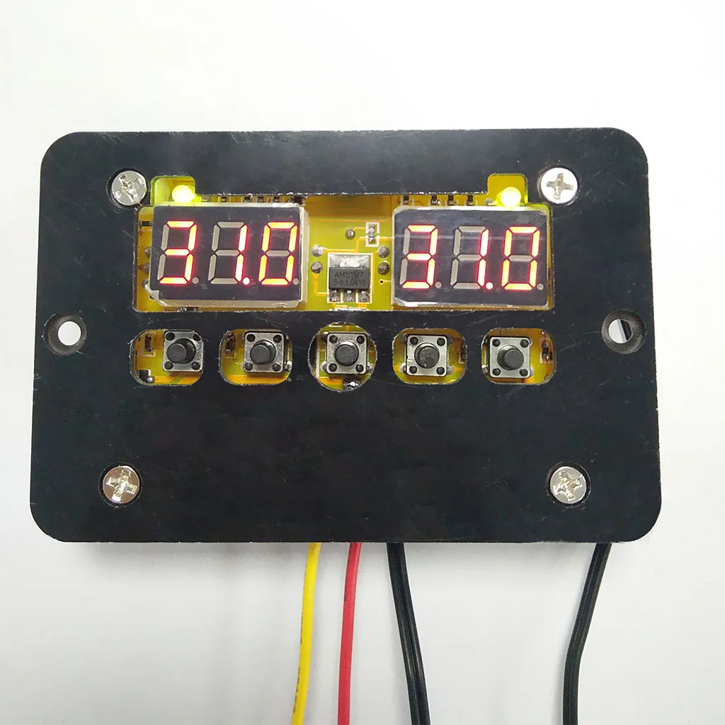 DC 12V Dual Digital Thermostat Temperature Controller Sensor Module NTC 10K