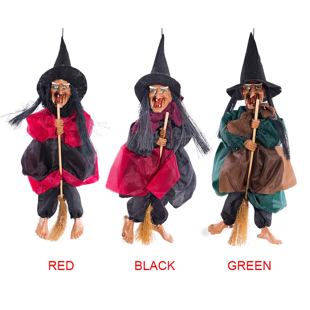 Хэллоуин Висячие анимированные говорящая накидка ведьмы Смеющийся Звук управление Декор Игрушка TN88