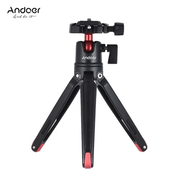 

Andoer Mini Handheld Tripod Tabletop Desktop Tripods StandBall Head for Canon Nikon Sony DSLR for iPhon Samsung Huawei Honor