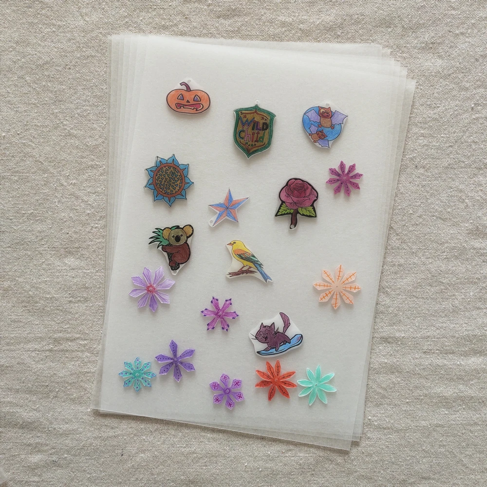 Frost Shrink Art Plastic Clear Shrinkable Sheet A4 Paper Handcraft and Creativity For DIY Kids Hobbies Crafts Jewelry 10 Pcs jewelry making supplies craft supplies