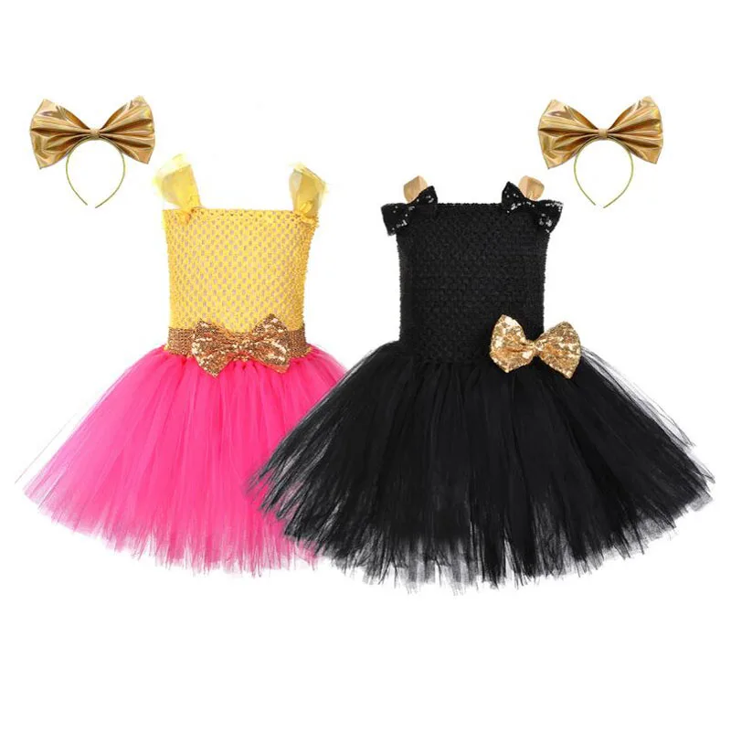 Lol Girls Tutu Dress Bow Cute Tulle Princess Birthday Party Girl Kids Carnival Halloween Dolls Cosplay Costume | Детская одежда и