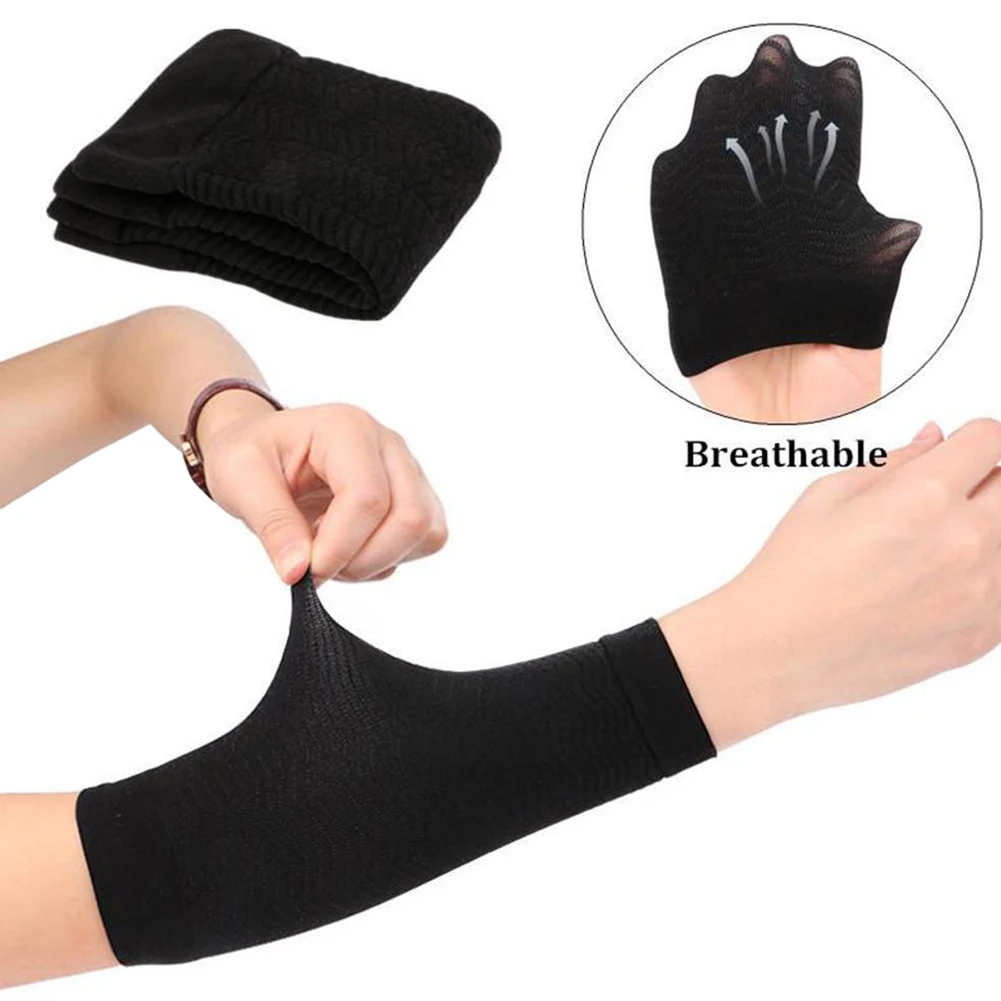 1Pair Women Elastic Compression Arm Shaper Sleeves Practical Comfortable Multi functional Slimming Weight Loss Arm Wraps|Integrated Fitness Equipments| - AliExpress