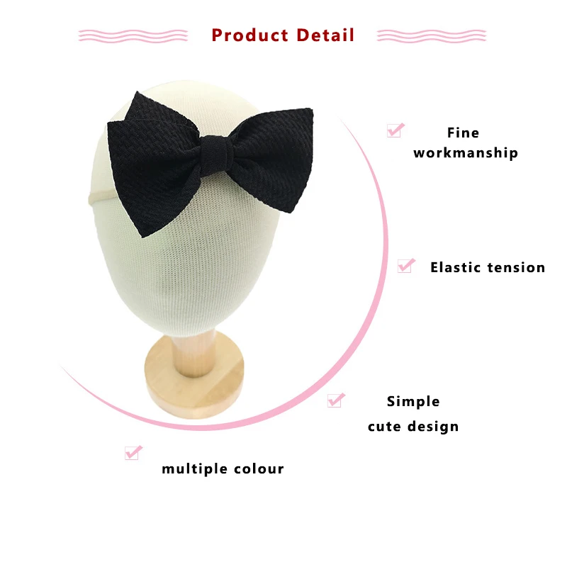 4pcs/lot Floral Bows Baby Headband Bowknot Haarband Baby Girl Headwear Cotton Kids Hair Band Girls Hair Accessories