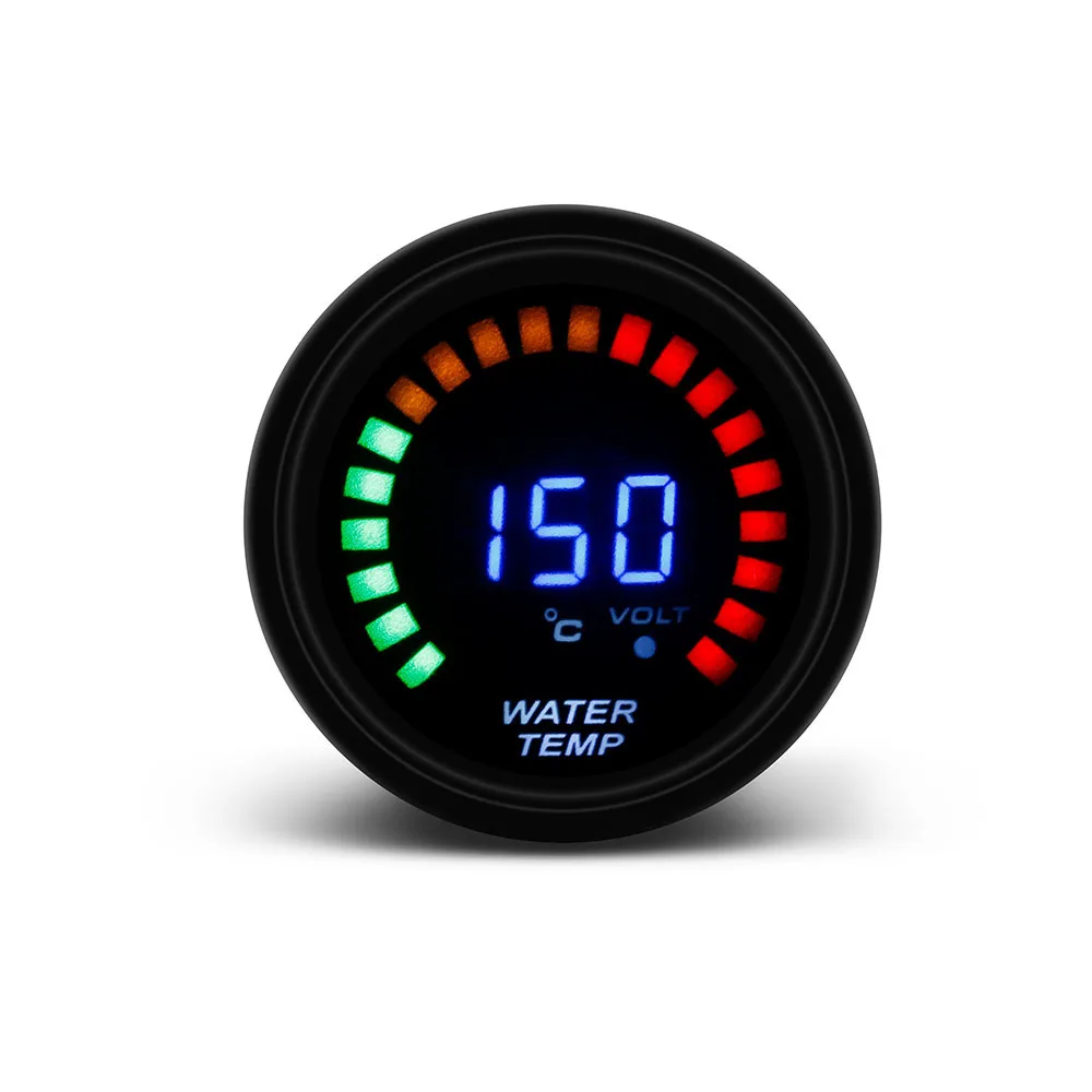 52mm 2 Inch LCD Digital Water Temp Gauge With Sensor water Temperature