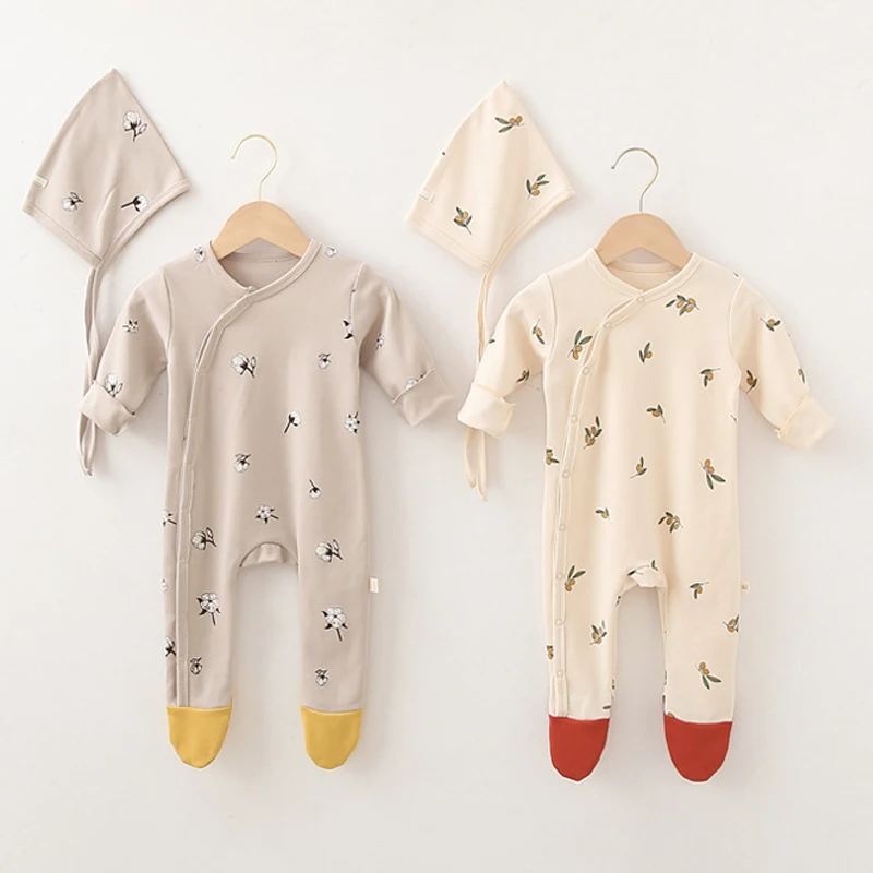 

LZH 2022 Spring Jumpsuit For Newborn Baby Clothing Long Sleeve Printing Baby Girls Bodysuit New Kid Romper Baby Costume For Boys