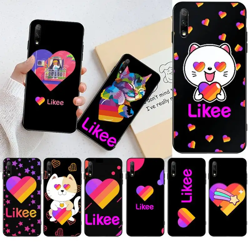 Модный чехол Likee cat bear love heart из ТПУ мягкий силиконовый для телефона Huawei Nova 6se 7 7pro 7se